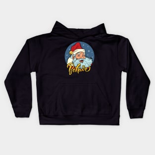 Pop Art Santa Kids Hoodie